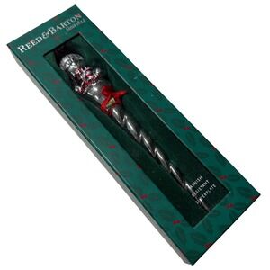 Reed & Barton Snowman Icicle Silverplate Christmas Ornament 4333 New in Box